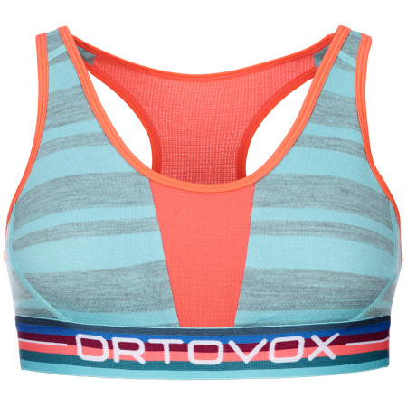 Sportski grudnjak Ortovox 185 Rock'N'Wool Sport Top svijetlo plava IceWaterfall