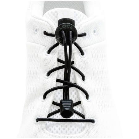 Vezice za cipele Lock Laces Solid crna Black Solid
