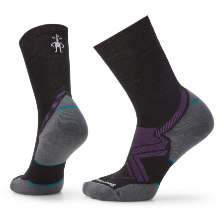 Ženske čarape Smartwool W Run Cold Weather Targeted Cushion Crew crna/siva