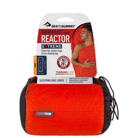Podstava za vreću za spavanje Sea to Summit Thermolite Reactor Extreme Lon crvena OrangeSack/RedLiner