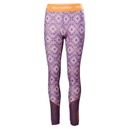 Ženske funkcionalne gaće Helly Hansen W Lifa Merino Mwt Graphic Pant Ljubičasta