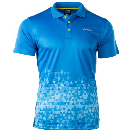 Muška majica Elbrus Kantale plava FrenchBlueTrianglePrint/AcidLime