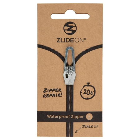 Zamjenski patentni zatvarač ZlideOn Opravný jezdec pro voděodolné zipy - L srebrena silver