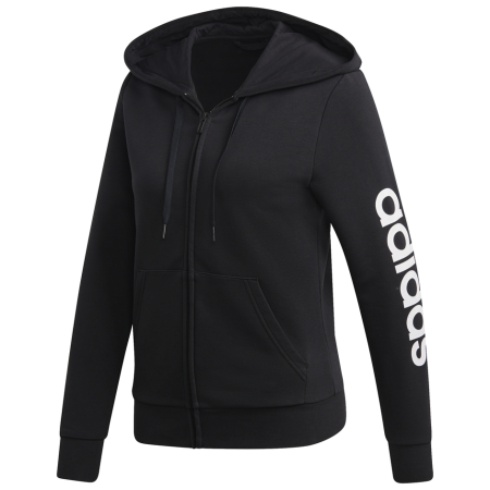 Ženska dukserica Adidas Essentials Linear crna Black/White
