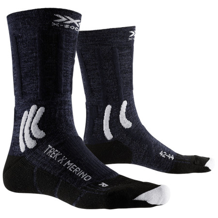 Čarape X-Socks Trek X Merino tamno plava MIDNIGHT BLUE/ARCTIC WHITE