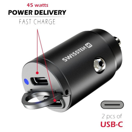 Auto adapter Swissten Car Charger 45W