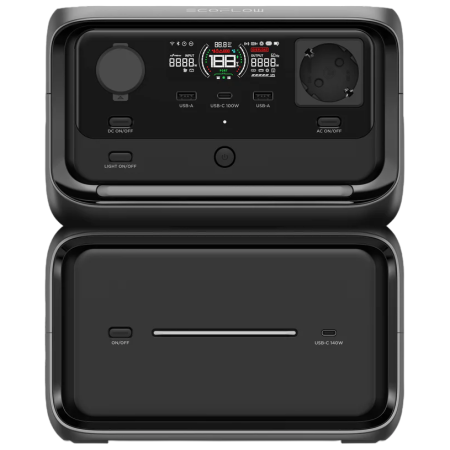 Stanica za punjenje EcoFlow River 3 Plus - přídavná baterie 600 crna černá