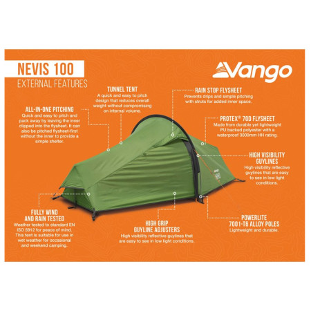 Turistički šator Vango Nevis 100