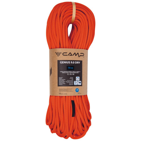 Uže za penjanje Camp Genius 9.0 Dry - 70m crvena Red