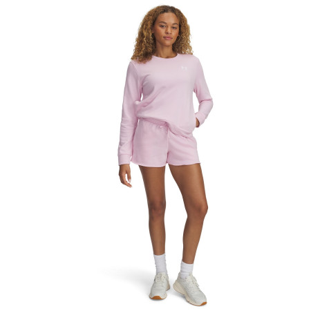 Ženske kratke hlače Under Armour Rival Terry Short ružičasta Prime Pink / / White