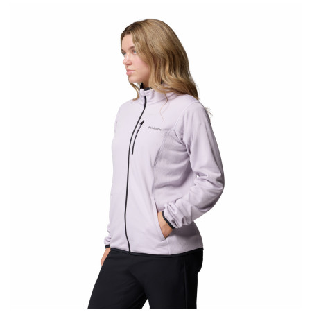 Ženska dukserica Columbia Essential Hike™ Grid Fleece Full Zip Ljubičasta Lavender Pearl, Black