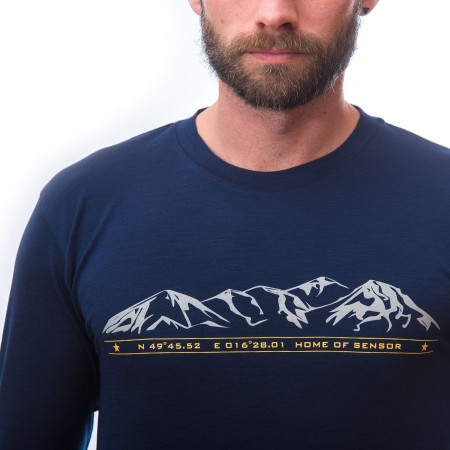 Muške funkcionalne majice Sensor Merino Active Pt Mountains dl.rukáv