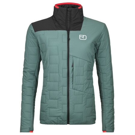 Ženska jakna Ortovox Swisswool Piz Segnas Jacket W siva arctic grey