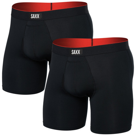Bokserice Saxx Multi-Sport Mesh Boxer Brief Fly 2Pk crna full tilt chevron/black