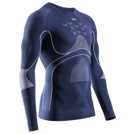 Muške funkcionalne majice X-Bionic Energy Accumulator 4.0 Shirt Lg Sl tamno plava MARINE/OPTICAL WHITE