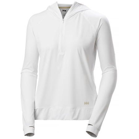 Ženska dukserica Helly Hansen W Shine Solen 1/2 Zip Hoodie bijela 001 WHITE