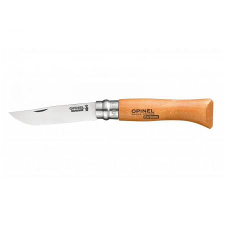 Sklopivi nož Opinel N°08 Carbon Viroblock, blister prirodno