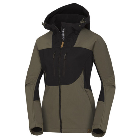 Ženska jakna Northfinder Zara khaki/crna 550blackdarkgreen