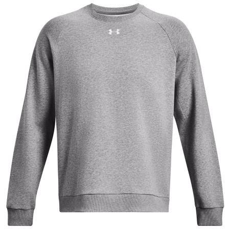 Muška dukserica Under Armour Rival Fleece Crew siva Castlerock Light Heather / / White