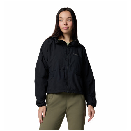 Ženska jakna Columbia Spire Valley™ Cropped Windbreaker crna Black