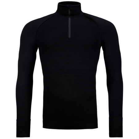 Muške funkcionalne majice dugih rukava Ortovox 230 Competition Zip Neck crna BlackRaven