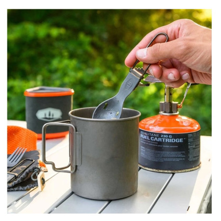 Set pribora za jelo GSI Outdoors Tekk Trio Folding Cutlery Set
