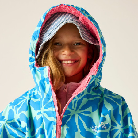 Vodonepropusni kaput Regatta Junior Waterproof Changing Robe SBluFlPiLem