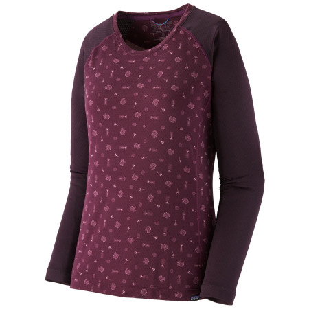 Ženska funkcionalna majica Patagonia Cap Midweight Crew Ljubičasta