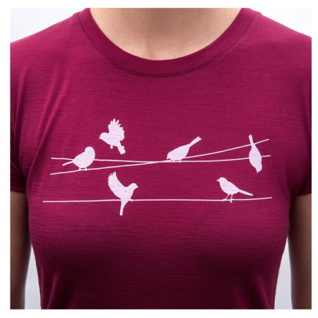 Ženska funkcionalna majica Sensor Merino Active Songbirds