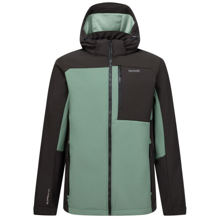 Muška softshell jakna Regatta Hewitts zelena/svijetlo zelena DkFrstGr/Blk