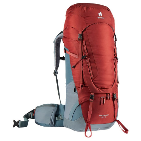 Ruksak Deuter Aircontact 45+10 siva/crvena LavaTeal