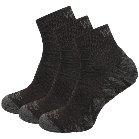 Čarape Warg Endurance Merino Mid 3-pack smeđa Brown