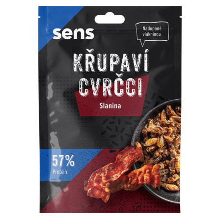 Cvrčci za jelo Sens Hrskavi & prženi cvrčci – Slanina 16 g
