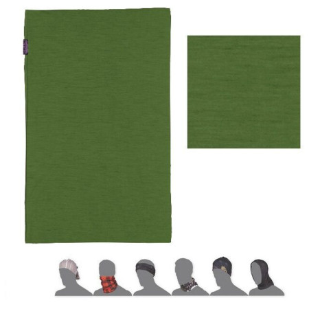 Višenamjenski šal Sensor Tube Merino Wool Safari zelena