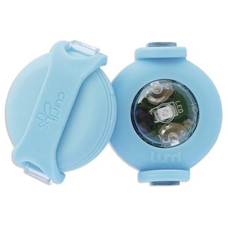 Svjetlo za psa Curli Luumi LED svijetlo plava cyan