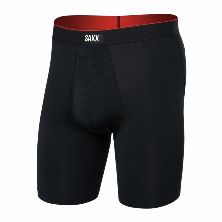 Bokserice Saxx Multi-Sport Mesh Long Boxer Brief Fly crna Black