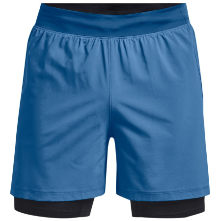 Muške kratke hlače Under Armour Iso-Chill Run 2N1 Short plava Cruise Blue / Black / Cruise Blue