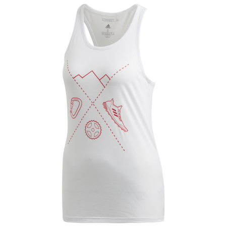 Ženska majica bez rukava Adidas W Ascend Tank bijela White
