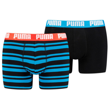 Muške bokserice Puma Heritage Stripe Boxer 2P mješavina boja