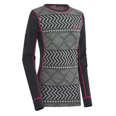 Ženska majica Kari Traa Kryss LS siva Ebony