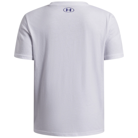 Dječja majica Under Armour B Logo Blur SS White