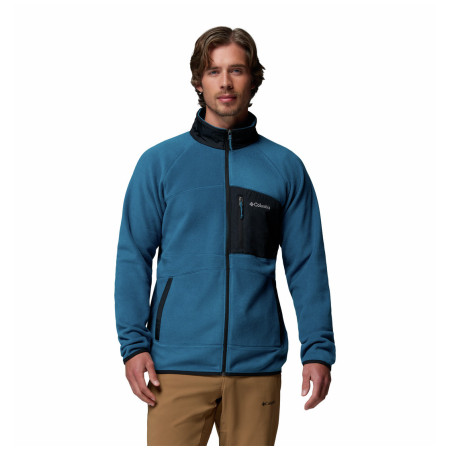 Muška dukserica Columbia Fast Trek™ Overlay Full Zip plava Phoenix Blue, Black