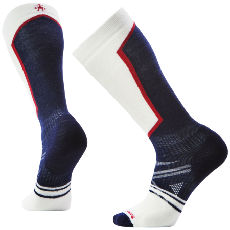 Čarape za skijanje Smartwool Ski Full Cushion OTC Socks plava/bijela DEEP NAVY