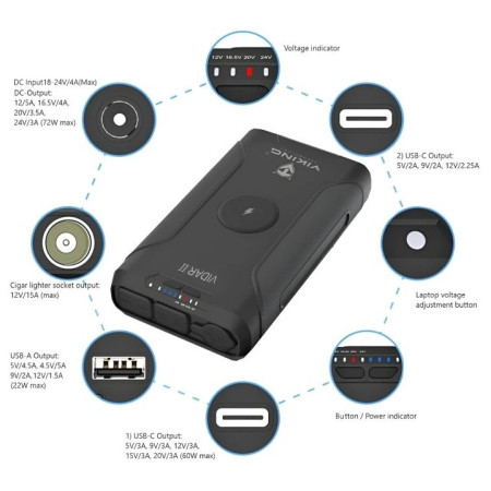 Outdoor powerbank Viking Technology Vidar II