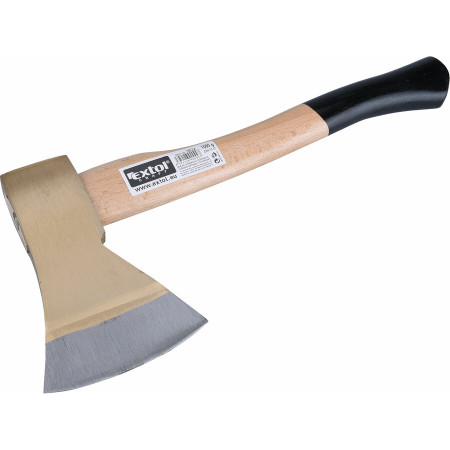 Sjekira s drvenom ručkom Extol "zlatá" 1000g