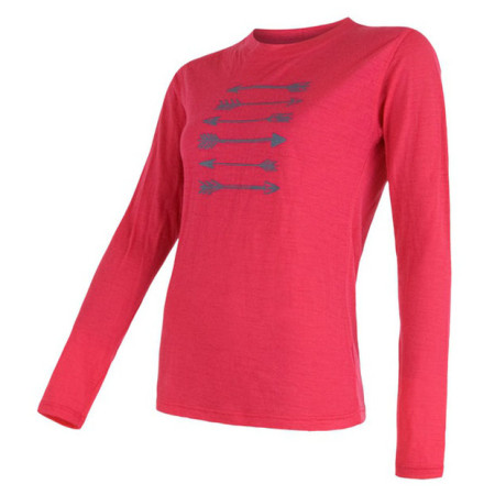 Ženska majica Sensor Merino Wool PT dugi rukav ružičasta Magenta