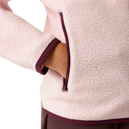 Dječja funkcionalna dukserica Regatta Junior Frankie Warm Fleece Pink Haze/Fig
