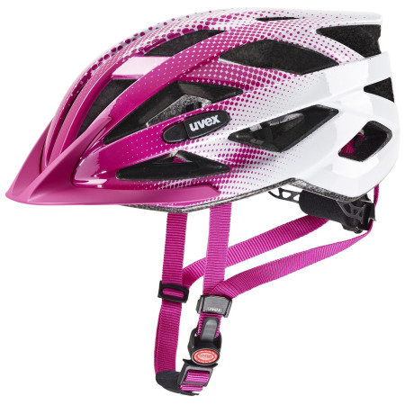 Biciklistička kaciga Uvex Air wing roza / bijela Pink - White