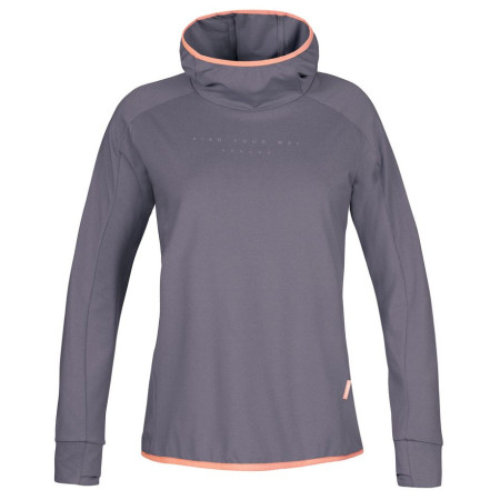 Ženska funkcionalna dukserica Hannah Nyma Hoody siva gray ridge mel