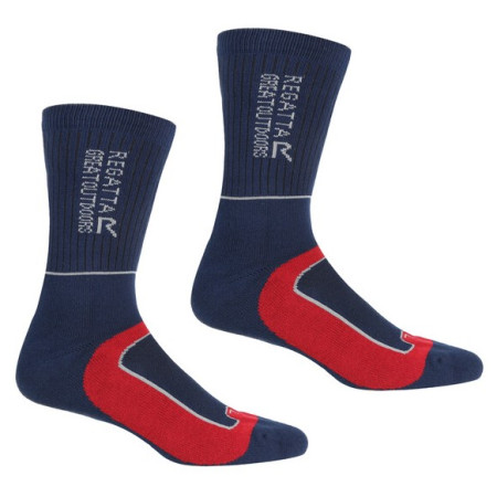 Muške čarape Regatta Samaris2SeasonSck plava / crvena Navy/Darked
